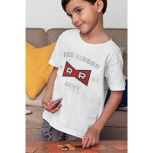 Red Ribbon Army 1984 Yazılı Unisex Çocuk Tişört (1-12 Yaş)