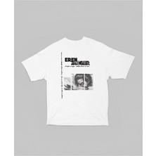Eren Jeager Attack On Titan Baskılı Unisex Oversize Anime Dizi Karakter Tişört