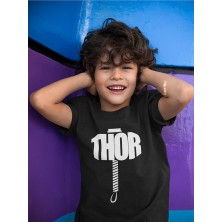 Thor Çekiç Baskılı Unisex Avengers Çocuk Tişört (1-12 Yaş)