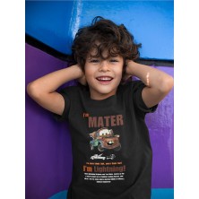 Im Mater Arabalar Çizgi Film Baskılı Unisex Şimşek Mcqueen Çocuk Tişört (1-12 Yaş)