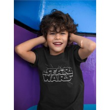 Star Wars Yıldız Savaşları Yazılı Unisex Film Çocuk Tişört (1-12 Yaş)