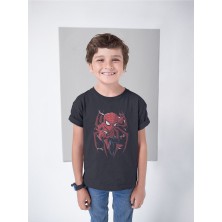 Süper Kahraman Örümcek Adam Baskılı Unisex Spider-Man Film Çocuk Tişört (1-12 Yaş)
