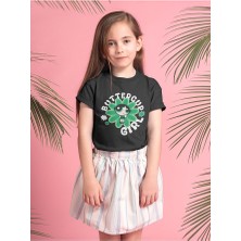 Power Puff Girls Buttercup Girl Baskılı Unisex Çizgi Film Çocuk Tişört (1-12 Yaş)