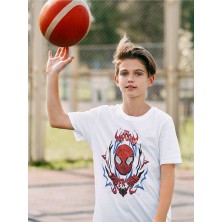 The Amazing Örümcek Adam Baskılı Unisex Kahraman Film Çocuk Tişört (1-12 Yaş)