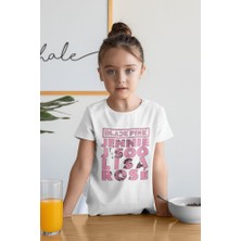 Blackpink Müzik Grubu Baskılı Unisex Çocuk Tişört (1-12 Yaş)