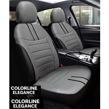 Chery Tiggo 7 Pro 2023–SONRASI Colorline Elegance Serisi Deri Füme Siyah Koltuk Kılıfı