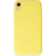 iPhone Xr Kılıf First Silikon - Sarı - NX2129-2283