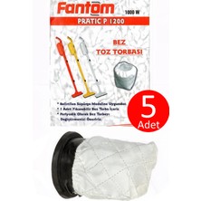 Fantom P1200 Pratik Dik Süpürge Bez Toz Torbası 10 Adet