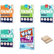 Fenomen Yayıncılık 5. Sınıf A Serisi Matematik – Fen Bilimleri – Türkçe - Paragraf ve İngilizce Soru Bankası - Telefon Tutucu