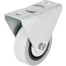 Hts 106 - 50 mm Sabit Kapaklı Gri Pvc Teker