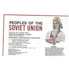 Peoples Of The Soviet Union  Produced By Cartographic Division - National Geographic (Harita Map)