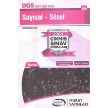 Dgs Dikey Geçiş Sınavı - Sayısal - Sözel 2008 Çıkmış Sınav Soruları Tamamı Çözümlü