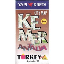 Turkey - Kemer - Antalya City Map Şehir Haritası (Harita Map)