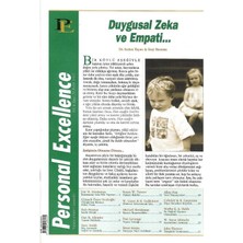 Personal Excellence - Yaşam Rotanızı Keşfedin - Duygusal Zeka ve Empati - Retro Eski Basım Koleksiyon (Eylül 2005 Yıl:6 Sayı:71)