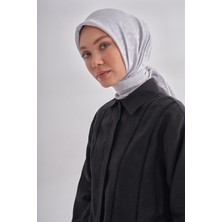 Italyan Jakar Kazayağı Desen Eşarp - Gümüş