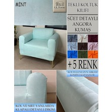 GL Home Süet Detaylı Angora Kumaş Tekli Komple Giydirme Tekli & Berjer , Bohem, Porto, Vb Model Koltuk Kılıfı