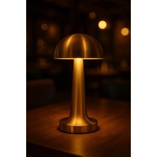 CT-8429 Dokunmatik Mantar Masa Lambası 3 Işık Renkli Şarjlı Masa Lambası Metal Ürün