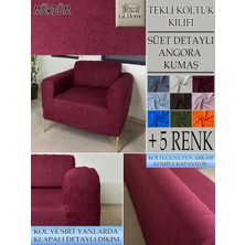 GL Home Süet Detaylı Angora Kumaş Tekli Komple Giydirme Tekli & Berjer , Bohem, Porto, Vb Model Koltuk Kılıfı