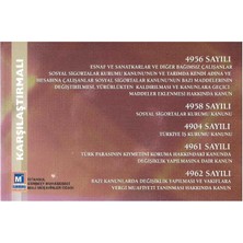 Karşılaştırmalı 4956 - 4958 - 4904 - 4961- 4962 Sayılı Kanunlar