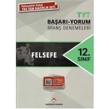 Bahçeşehir Yayınları 12. Sınıf Tyt Felsefe  Başarı - Yorum Branş Denemeleri