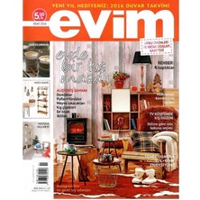 Evim - Pratik Ev Fikirleri ve Alışveriş Dergisi -Evde Bir Kış Masalı - Retro Eski Basım Koleksiyon - (Ocak 2016 - Sayı 129) Not: Ekleri Yoktur!!!