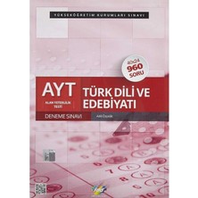 Fdd Ayt Türk Dili ve Edebiyatı 40X24 Deneme Sınavı - Adil Özçelik