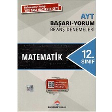 Bahçeşehir Yayınları 12. Sınıf Ayt -  Matematik Başarı - Yorum Branş Denemeleri