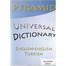 Pyramid Universal Dictionary - English -  English - Turkish