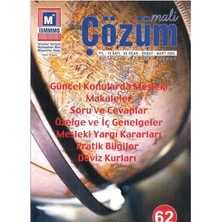 Mali Çözüm - Güncel Konularda Mesleki Makaleler Soru ve Cevaplar Özelge ve Iç Genelgeler