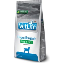 Vet Life Hypoallergenic Egg & Rice Köpek Maması 12 kg