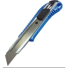 Maket Bıçagı Plastık Gövde Mavi Kırmızı Yeşil 3 Adet Yedek Bıçak 10 Lu 3 Adet 18MM