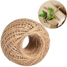 Bej Hasır Jüt Ip 2'li 100 gr Süsleme Halat Çuval Ipi