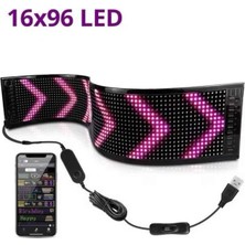 LED Ekran Matrix Panel En Büyük Boy 16X96 Araba Yazısı 12X59,5 cm