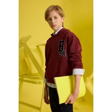 DeFacto Oversize Geniş Kalıp Kapüşonlu Okul Sweatshirt Erkek Çocuk F2714A825AU