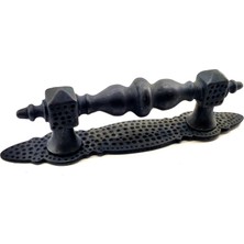 Antika Tarz Dekoratif Pirinç Ağır Kapı Çekme Kolu - Küçük, 215X40 Mm, Oksit