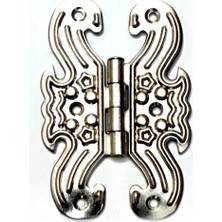 Dekoratif, Sac Kelebek Menteşe - Büyük, Nikel, 1 Adet