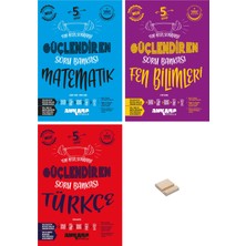 Ankara Yayıncılık 5. Sınıf Güçlendiren Matematik Fen Bilimleri ve Türkçe Soru Bankası 3lü Set + Telefon Tutucu