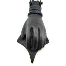 Antika Tarz Dekoratif Pirinç El Kapı Tokmağı, Taktak - 167X75 Mm, Oksit