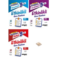 Ankara Yayıncılık 5. Sınıf Güçlendiren Matematik Fen Bilimleri ve Türkçe Etkinlikli Soru Bankası 3lü Set + Telefon Tutucu