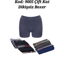 Stilim Trend Dikişsiz Microfiber Likralı Erkek Iç Çamaşırı Boxer Lacivert 2 Adet