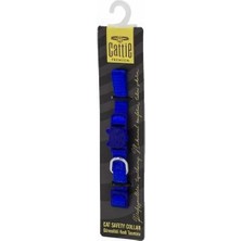 Cattie Güvenlik Tokalı Kedi Boyun Tasması Mavi 1x15-25 Cm