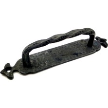 Antika Tarz Dekoratif Pirinç Burgulu Çekme Kol - 205X33 Mm, Oksit