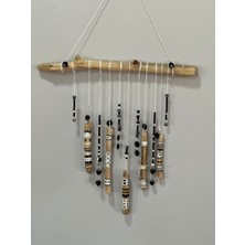 Renkli Rüzgar Çanı Duvar Süsü, Doğa Temalı Dekoratif Aksesuar