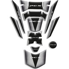 Pcx Tank Pad Set (2018-2020) Uyumlu 3D Pcx 125-150 Uyumlu 05