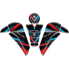 Yamaha MT25 Tank Pad Set (2020/2024) Uyumlu 02