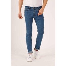 Dufy Mavi Erkek Regular Fit Pantolon
