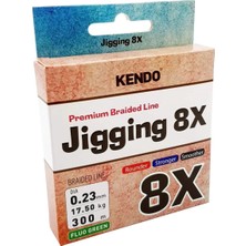 Kendo Jigging 8x Flash 300 mt Örgü Ip (Fluo Green) 0,16MM