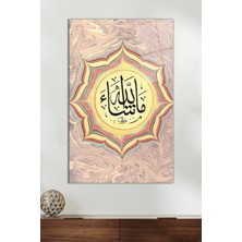 Arapça Maşallah Dini Cam Tablo, Modern Ev ve Ofis Dekoru, Hediyelik Duvar Dekorasyonu, Kırılmaz Cam