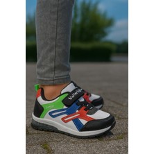  Unisex Çocuk Cırtlı Bağcıklı Sneaker Günlük Spor Ayakkabı