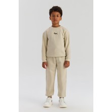 Bg Store Erkek Çocuk Bej Sweatshirt